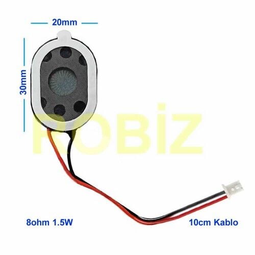 Hoparlör 1.5W 8ohm 20x30mm