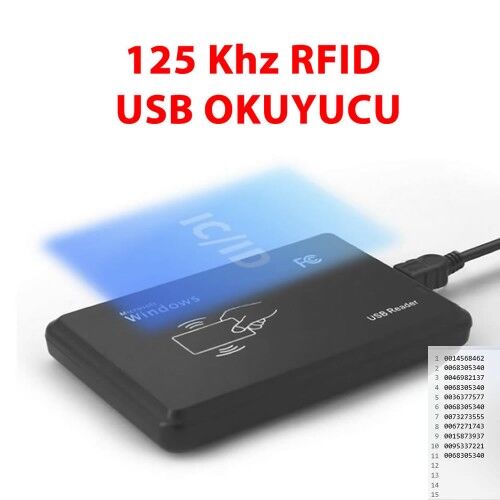 125Khz Usb Rfid Okuyucu