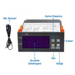 STC-1000 Sıcaklık Termostatı 220V