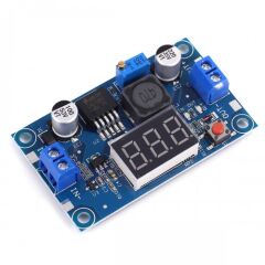 Voltmetreli LM2596 Ayarlı Power Modül