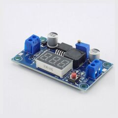Voltmetreli LM2596 Ayarlı Power Modül