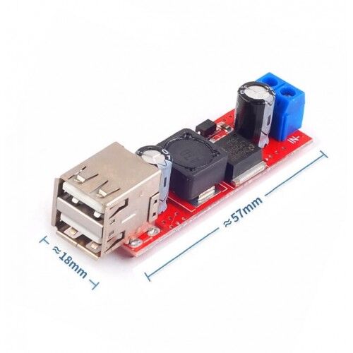 LM2596 Dual USB Power Modül