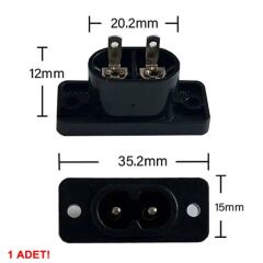 220V Power Soketi C7 Dişi