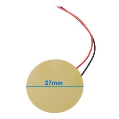27mm Piezo Disk 5cm Kablolu