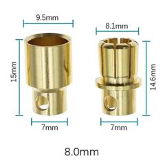 8mm Banana Soket Çifti