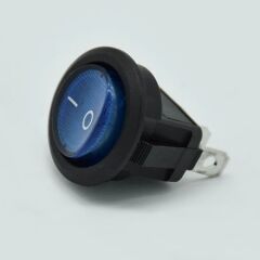16mm Yuvarlak 2 Pin Anahtar Mavi