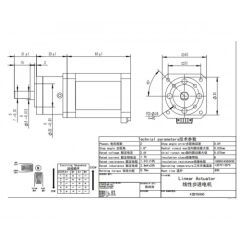 17HS6401S-PG5.18-1 Redüktörlü Step Motor