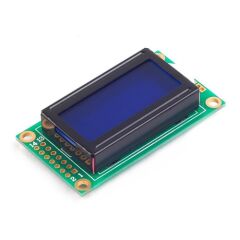 0802A 8x2 Karakter Lcd Modül Mavi