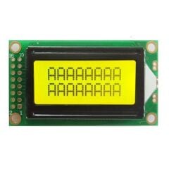 0802A 8x2 Karakter Lcd Modül Yeşil