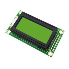 0802A 8x2 Karakter Lcd Modül Yeşil