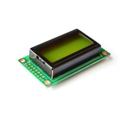 0802A 8x2 Karakter Lcd Modül Yeşil