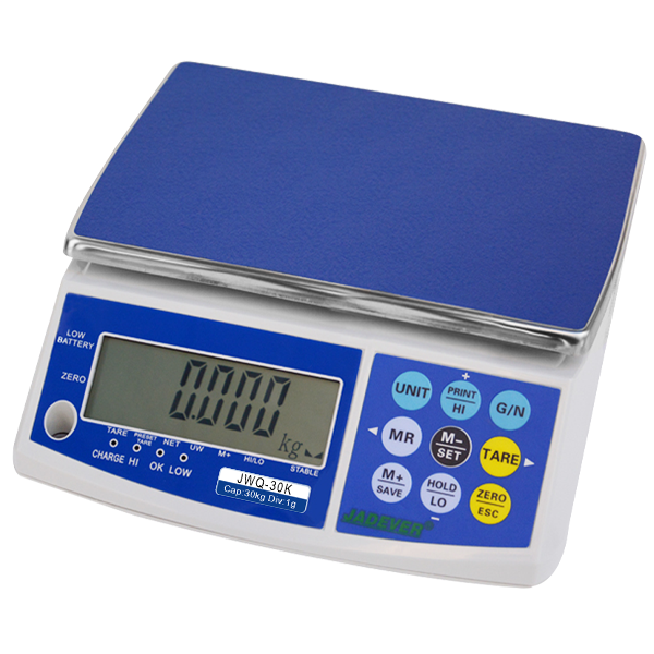 Jadever JWQ-30 Dijital Hassas Terazi - Hassasiyet: 1 gr. Max: 30 kg.