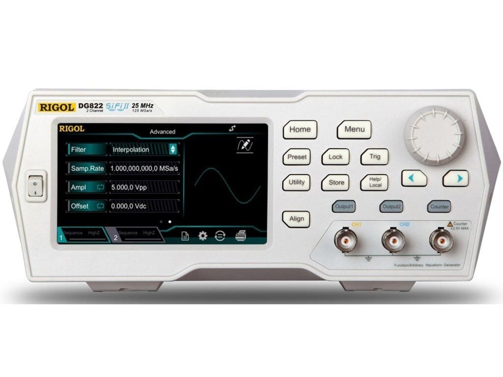 Rigol DG822 25MHz 2 Kanallı Keyfi Dalgaformu Sinyal Jeneratörü