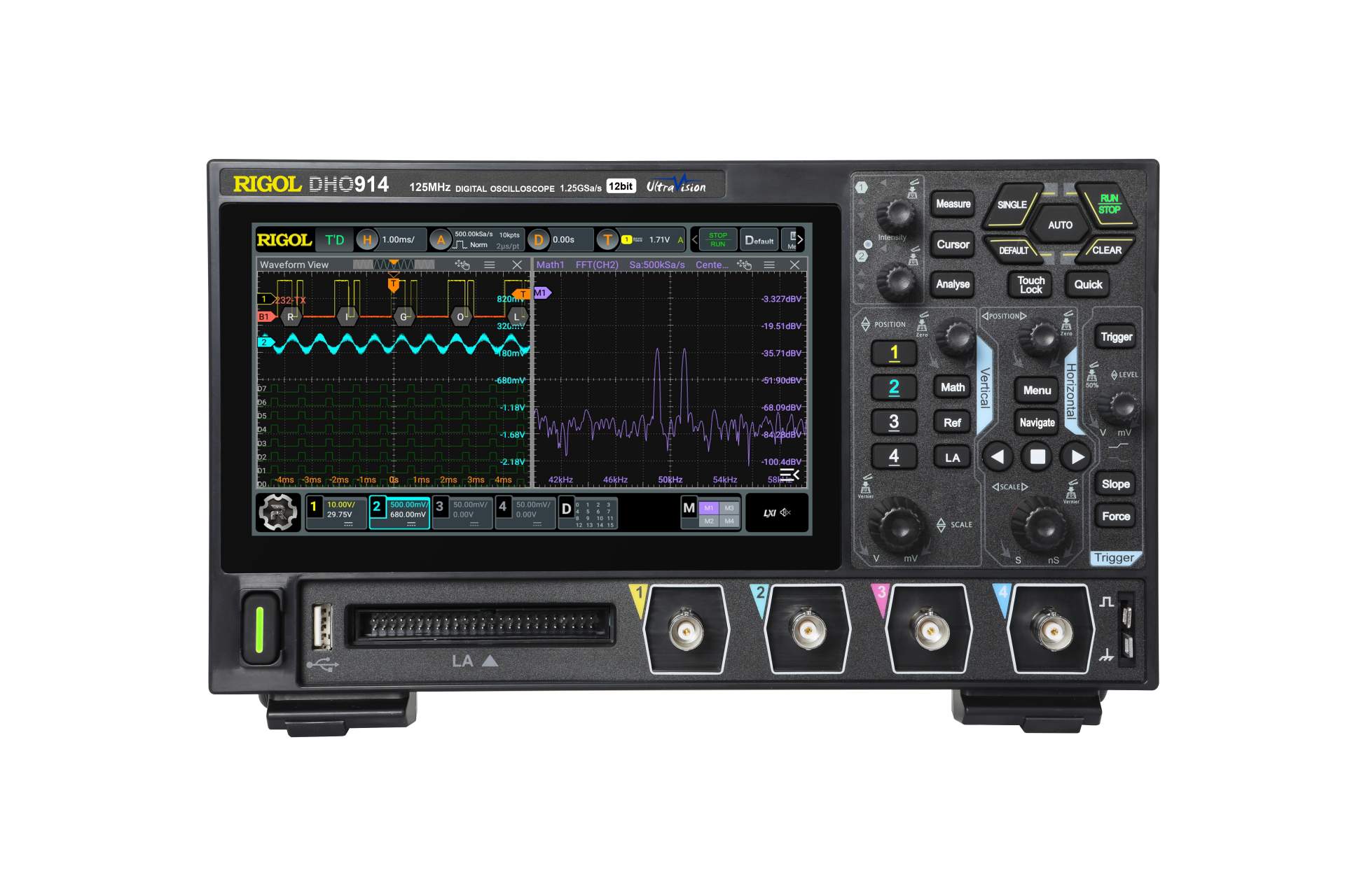 Rigol DHO914 125MHz 4 Kanallı Dijital Osiloskop