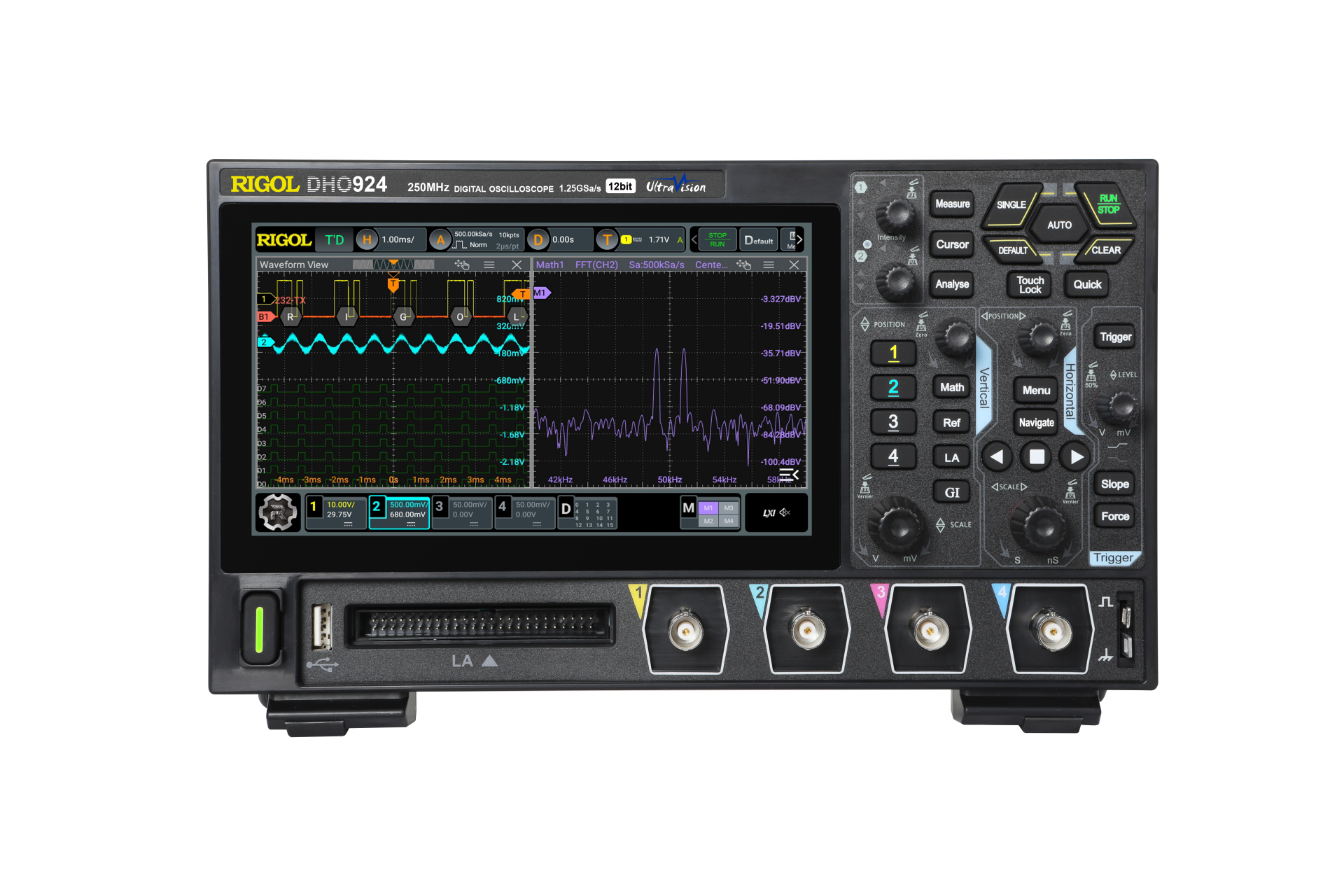 Rigol DHO924 250MHz 4 Kanallı 12 Bit Dijital Osiloskop