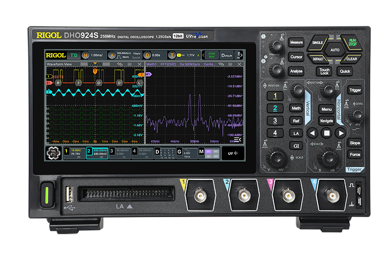 Rigol DHO924s 250MHz 4 Kanallı 12 Bit Dijital Osiloskop