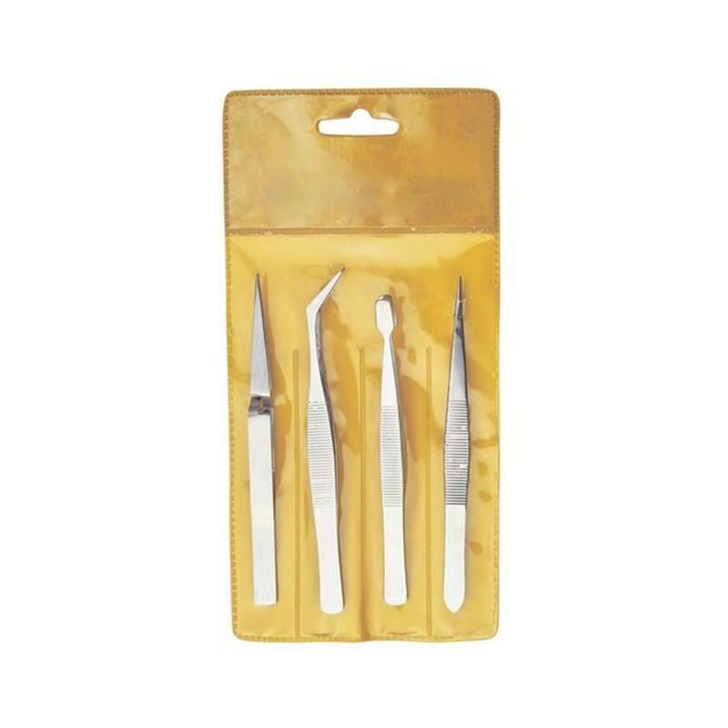 Prolink PY-019 4 Parça Paslanmaz Çelik Cımbız Seti