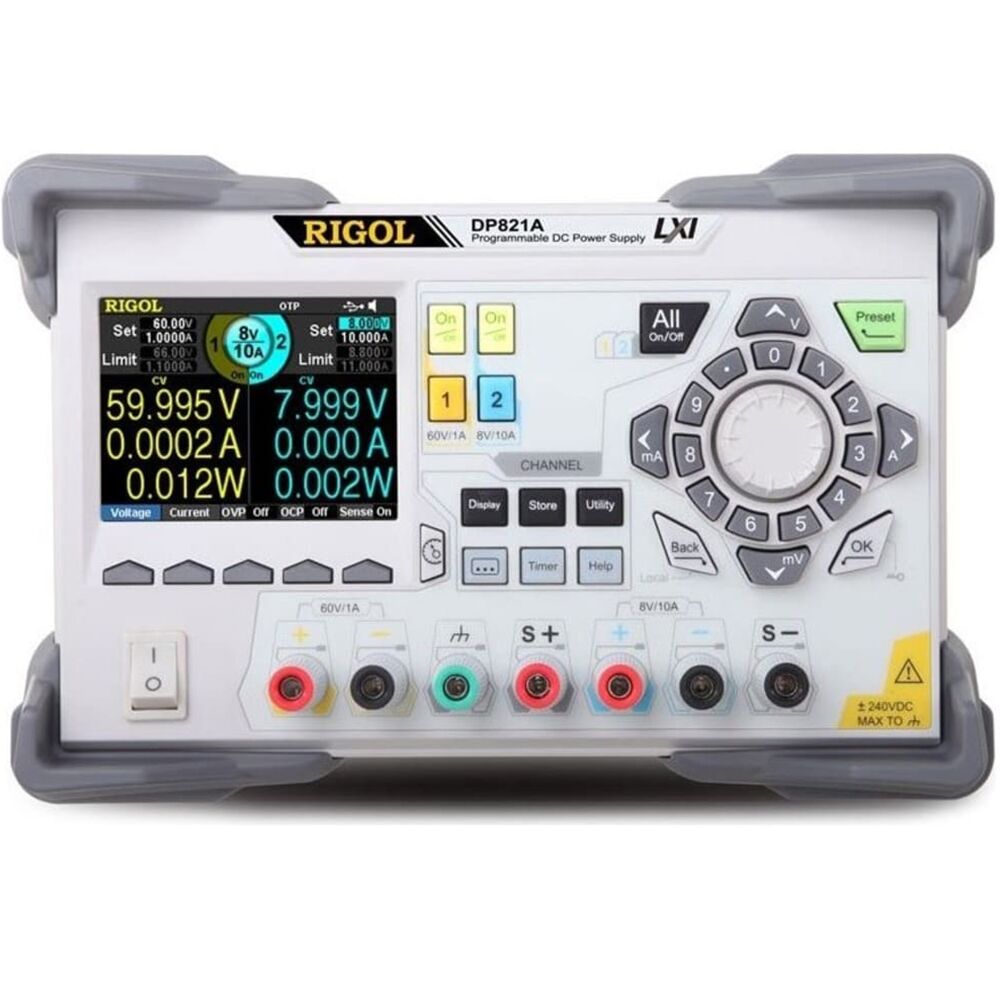 Rigol DP821A Çift Çıkışlı 60V 10A Programlanabilir DC Güç Kaynağı